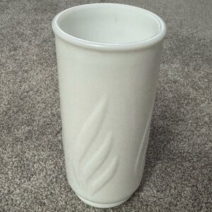 LAST CHANCE…Vintage Milk Glass Cylinder Vase